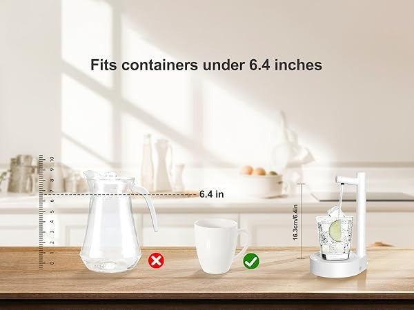 Portable Water Dispenser USB-C Charging (BPA-Free, No FDA)
