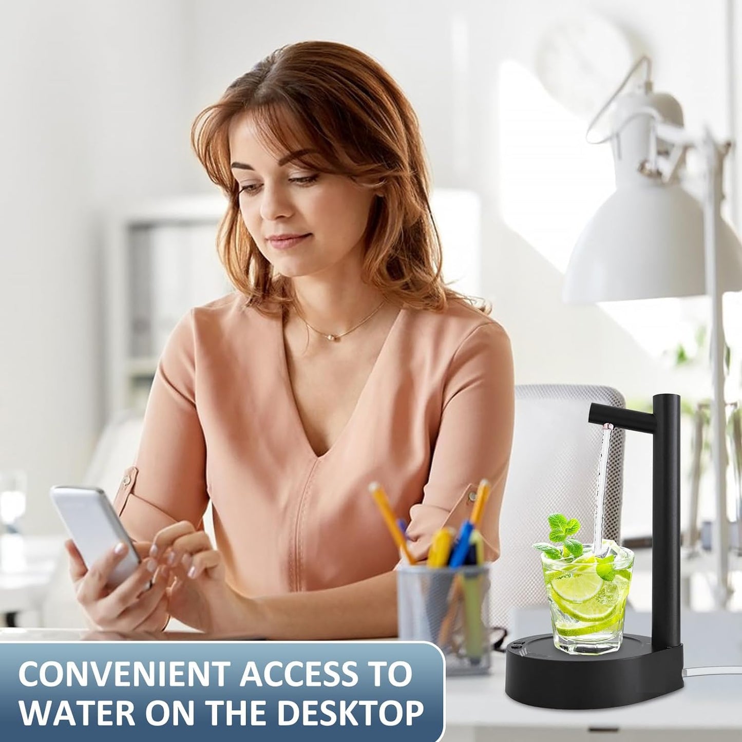 Portable Water Dispenser USB-C Charging (BPA-Free, No FDA)